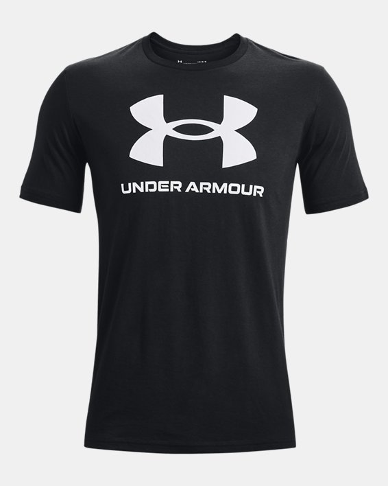 Men's UA Sportstyle Logo T-Shirt in Black image number 4